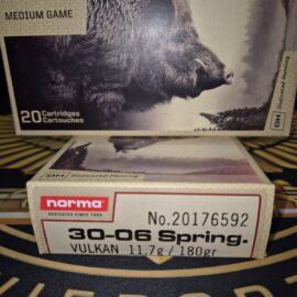 Amunicja myśliwska kal 30-06 Spring. Vulkan  11.7g 180grs